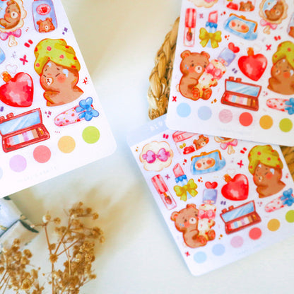 Stickersheet - Teddy's Vanity