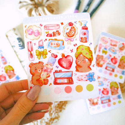 Stickersheet - Teddy's Vanity
