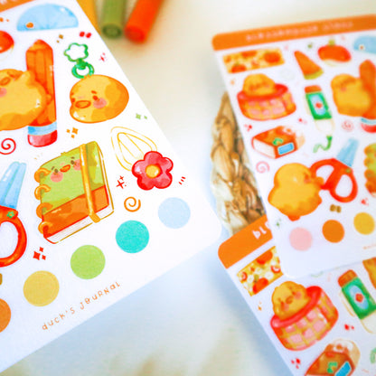 Stickersheet - Duck's Journal