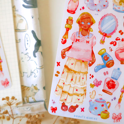 Stickersheet - Beauty Diaries
