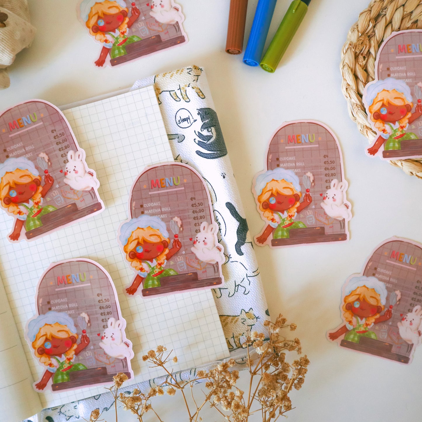 Sticker Flake Vinyl Glossy - Bakery