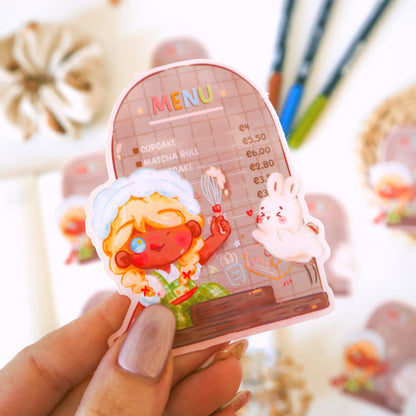 Sticker Flake Vinyl Glossy - Bakery