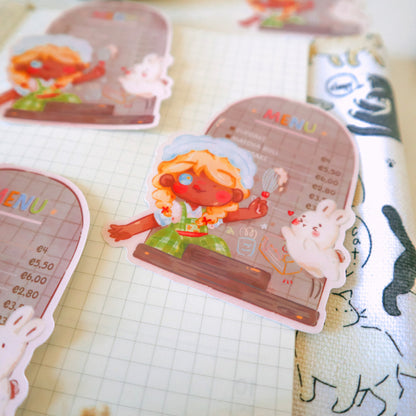 Sticker Flake Vinyl Glossy - Bakery