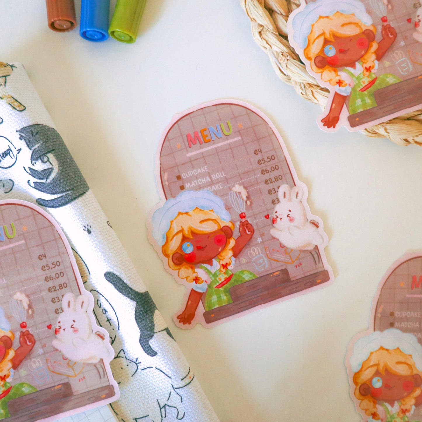 Sticker Flake Vinyl Glossy - Bakery