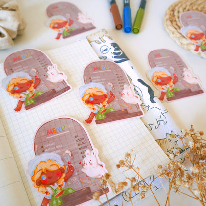 Sticker Flake Vinyl Glossy - Bakery