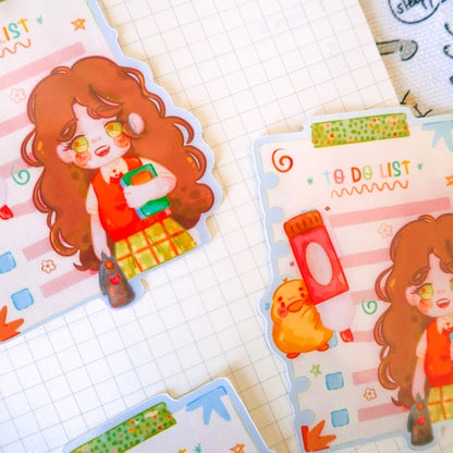 Sticker Flake Vinyl Glossy - Journaling