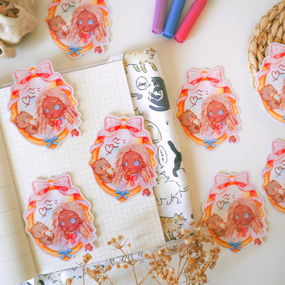 Sticker Flake Vinyl Glossy - Beauty