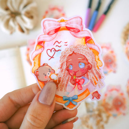 Sticker Flake Vinyl Glossy - Beauty