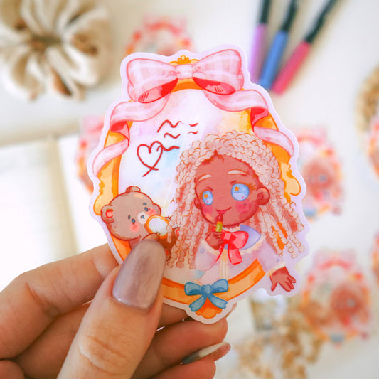 Sticker Flake Vinyl Glossy - Beauty