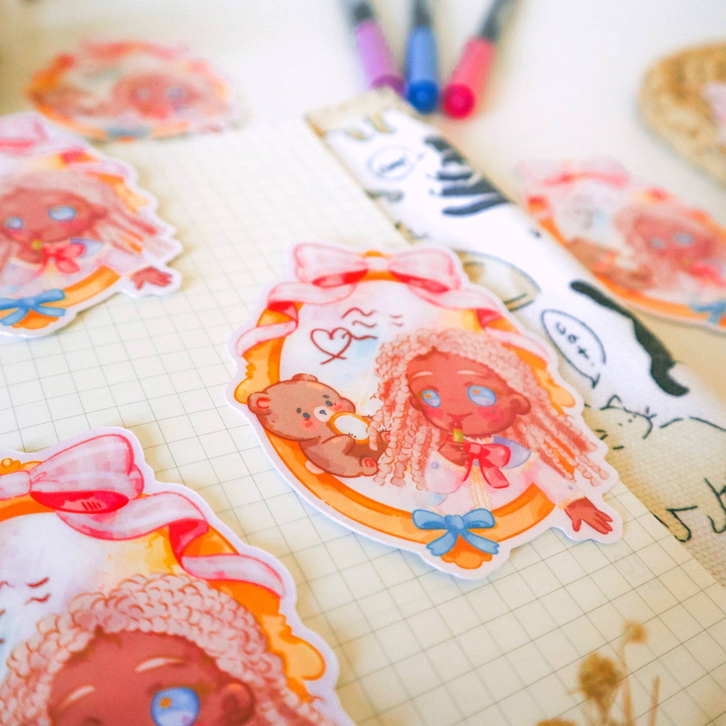 Sticker Flake Vinyl Glossy - Beauty