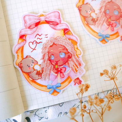 Sticker Flake Vinyl Glossy - Beauty