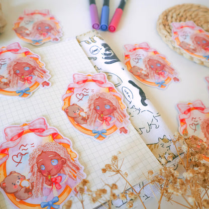 Sticker Flake Vinyl Glossy - Beauty