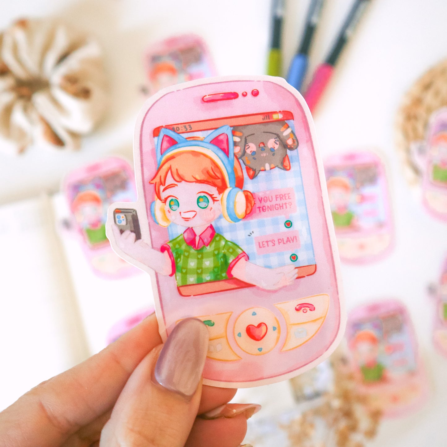 Sticker Flake Vinyl Glossy - Gaming