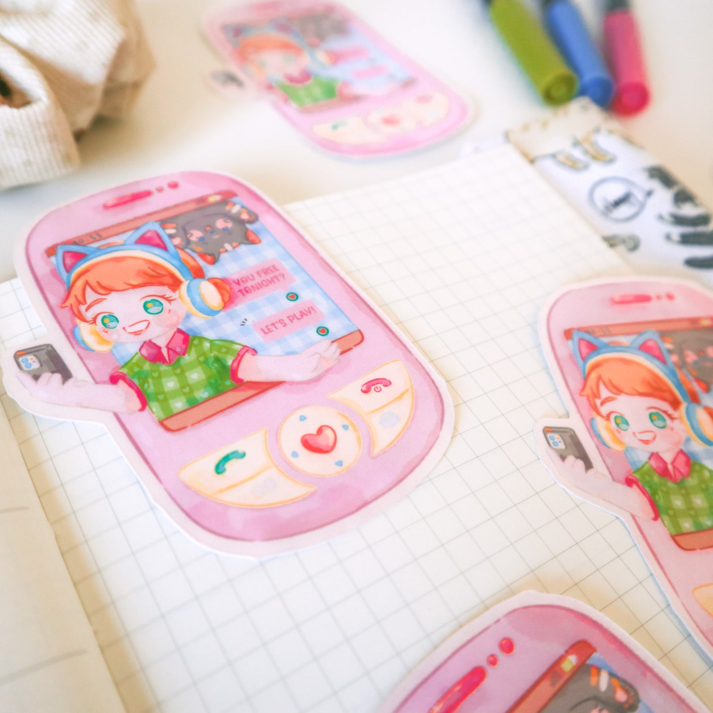 Sticker Flake Vinyl Glossy - Gaming