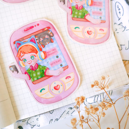 Sticker Flake Vinyl Glossy - Gaming