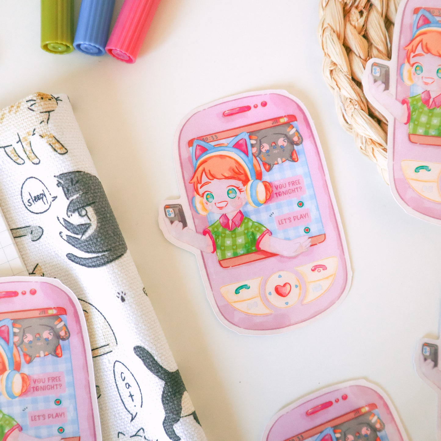 Sticker Flake Vinyl Glossy - Gaming