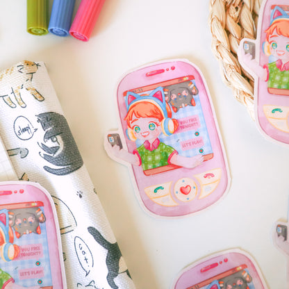 Sticker Flake Vinyl Glossy - Gaming