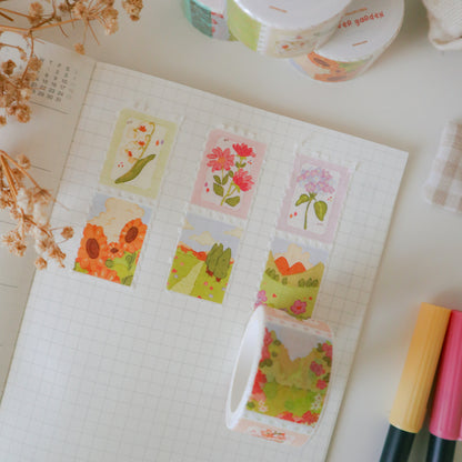 Washi Tape Stamp - Flower Garden