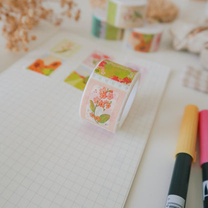 Washi Tape Stamp - Flower Garden