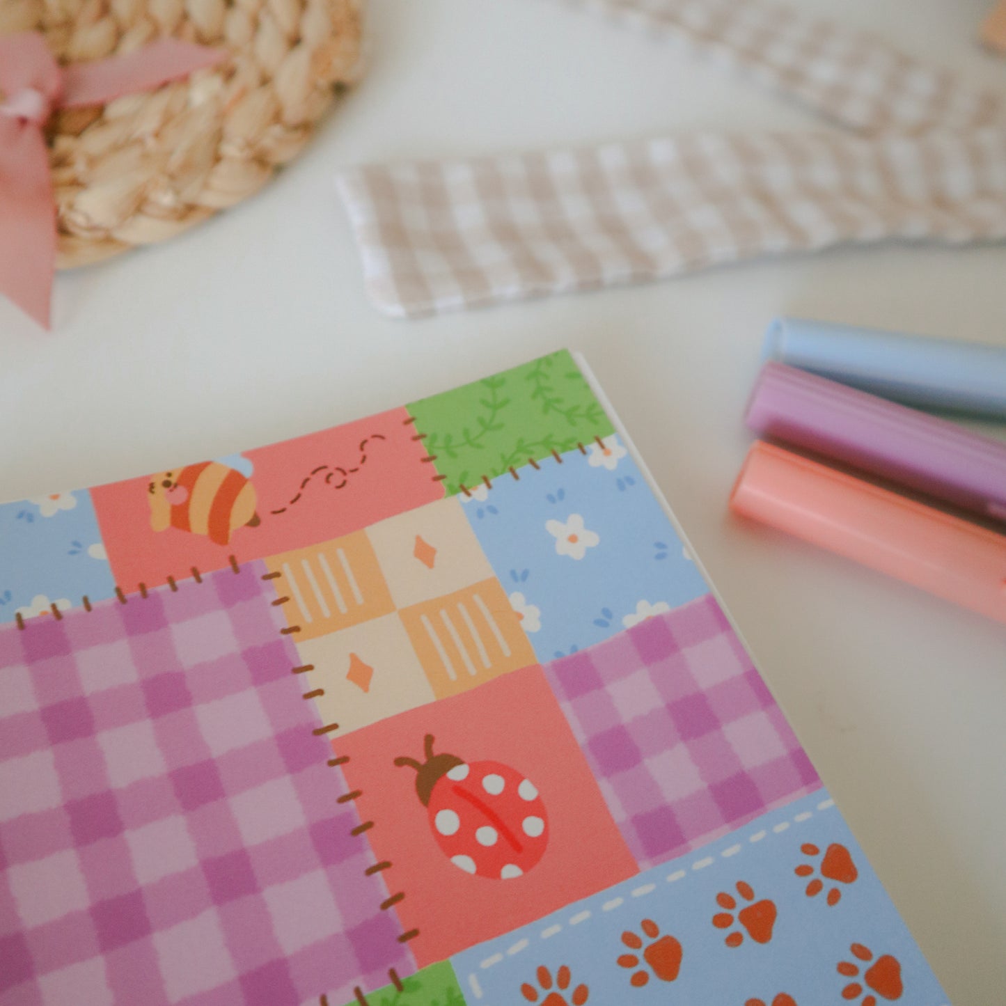 StickerBook Reusable - Spring Patchwork