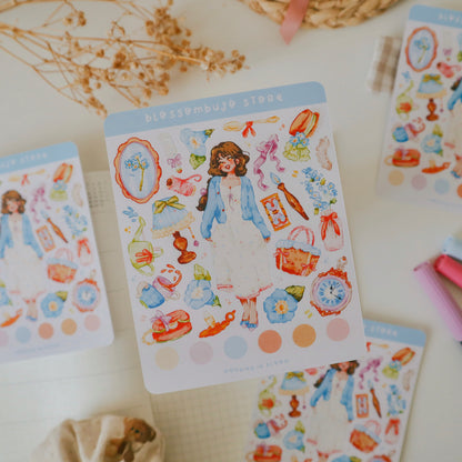 Stickersheet - Flower Girls