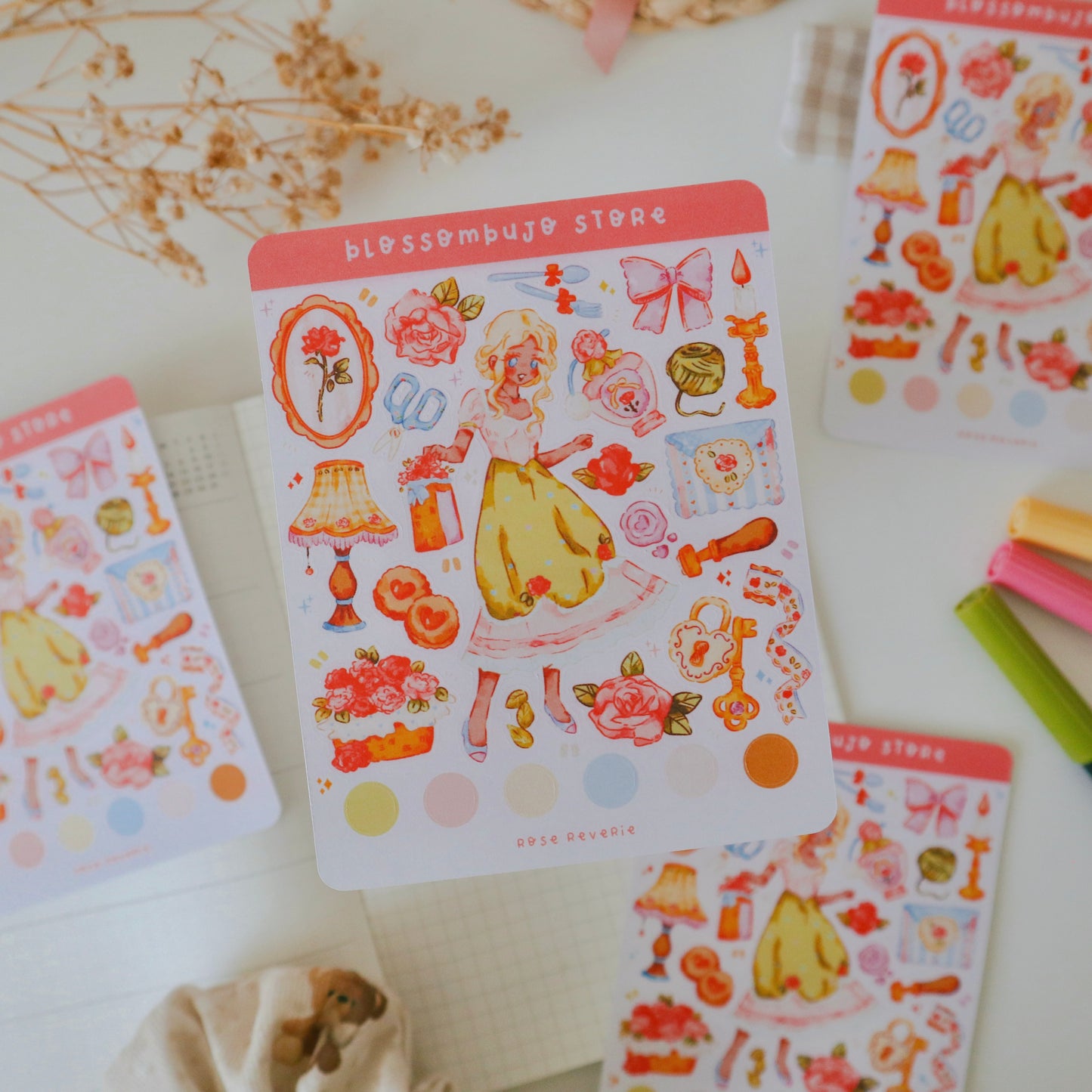 Stickersheet - Flower Girls