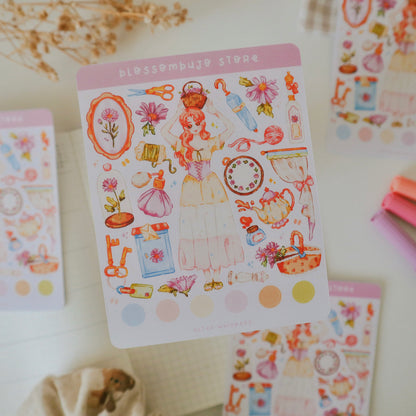 Stickersheet - Flower Girls