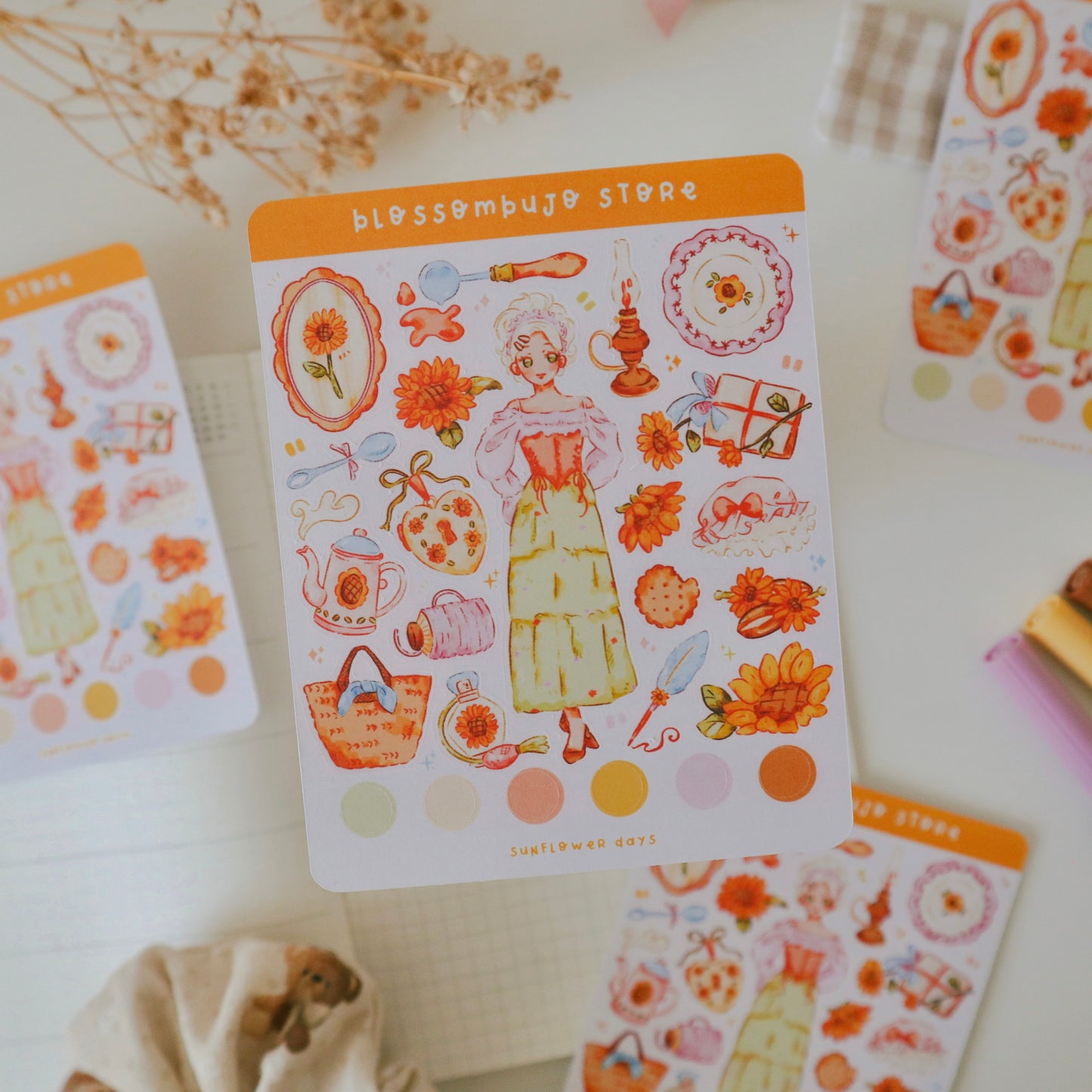 Stickersheet - Flower Girls