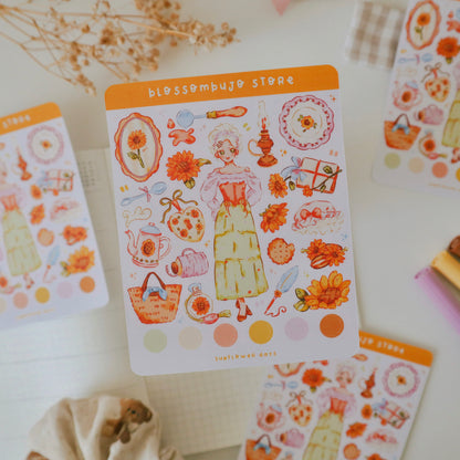 Stickersheet - Flower Girls