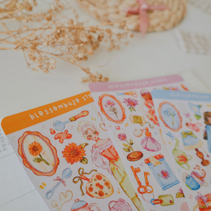 Stickersheet - Flower Girls