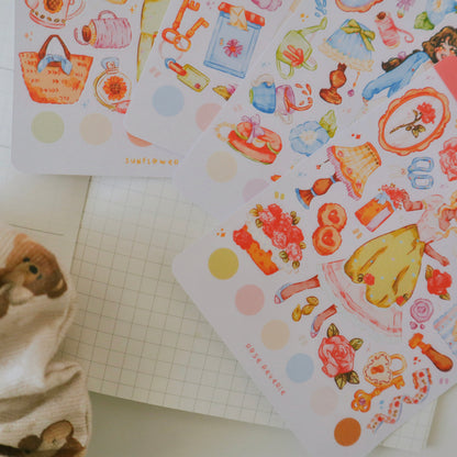 Stickersheet - Flower Girls