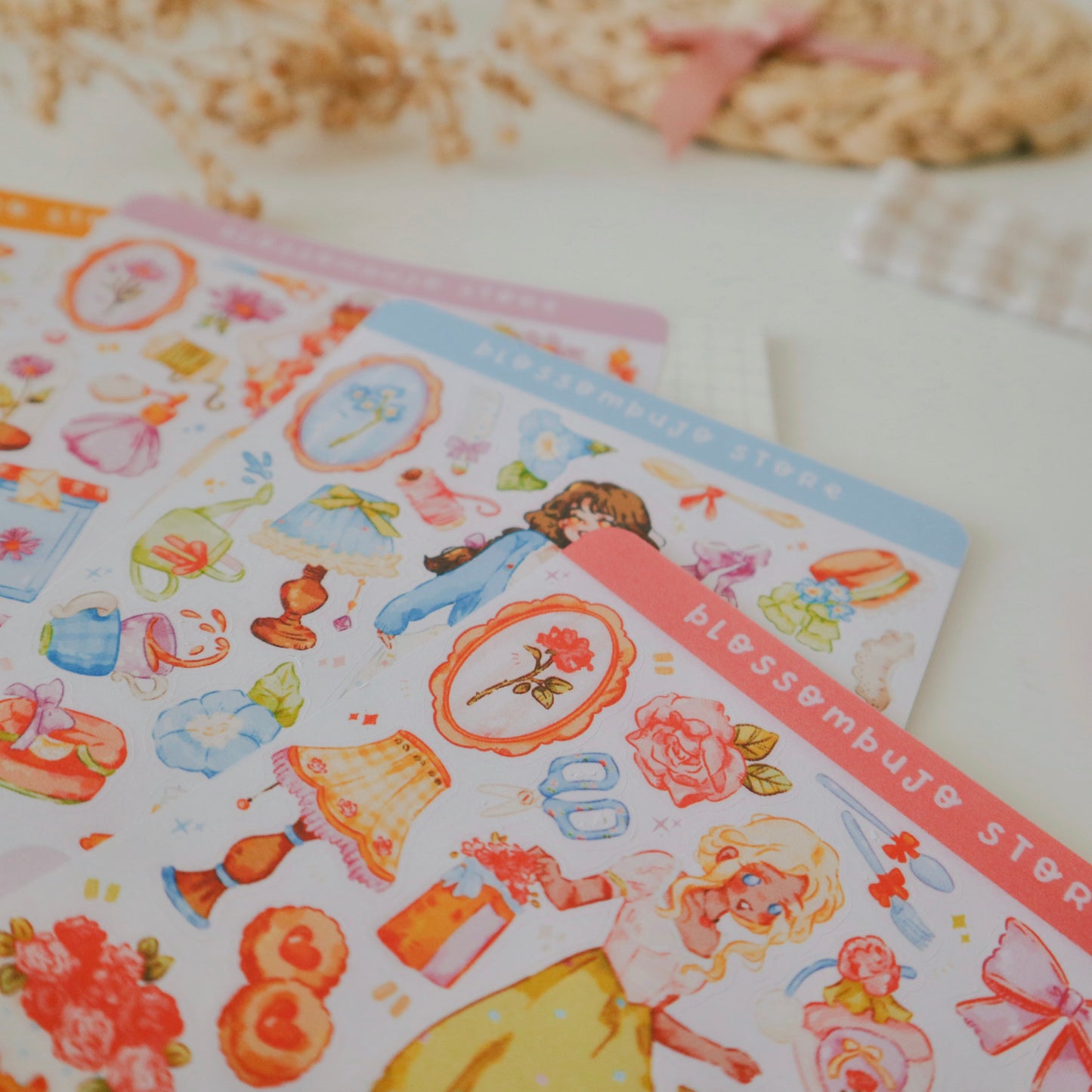 Stickersheet - Flower Girls