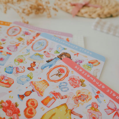 Stickersheet - Flower Girls