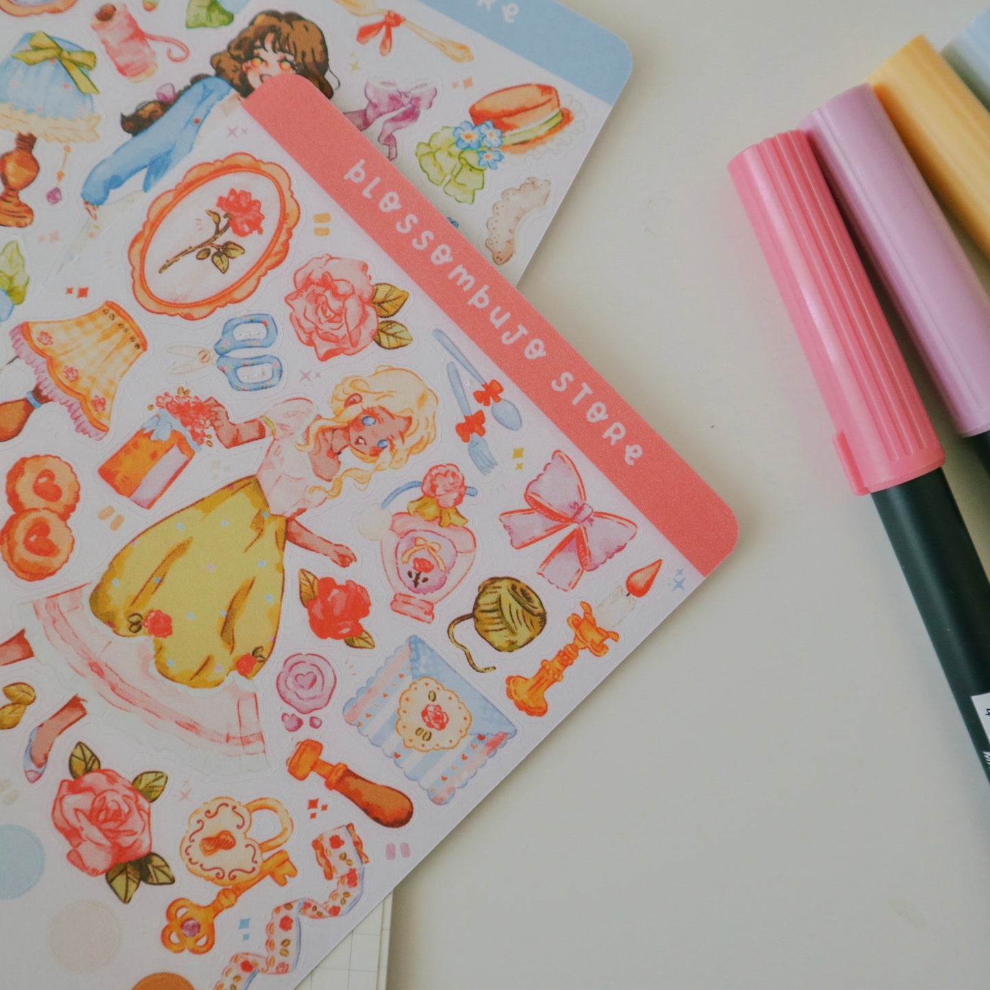 Stickersheet - Flower Girls