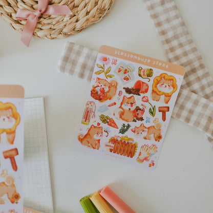 Stickersheet - Garden Puppy