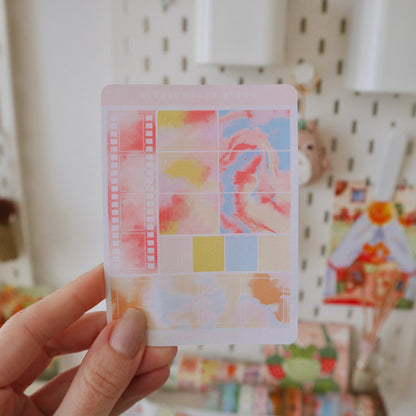 Stickersheet - Swirly Squares