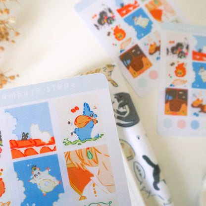 Stickersheet - Washi Tape Ghibli World