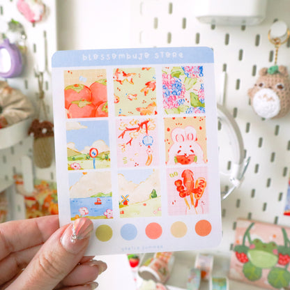 Stickersheet - Washi Tape Gentle Summer