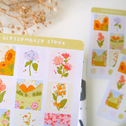 Stickersheet - Washi Tape Flower Garden