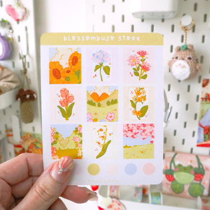Stickersheet - Washi Tape Flower Garden