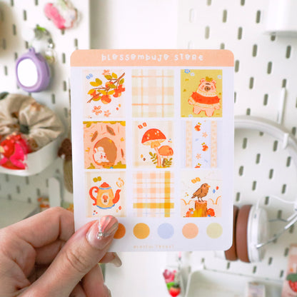 Stickersheet - Washi Tape Playful Forest