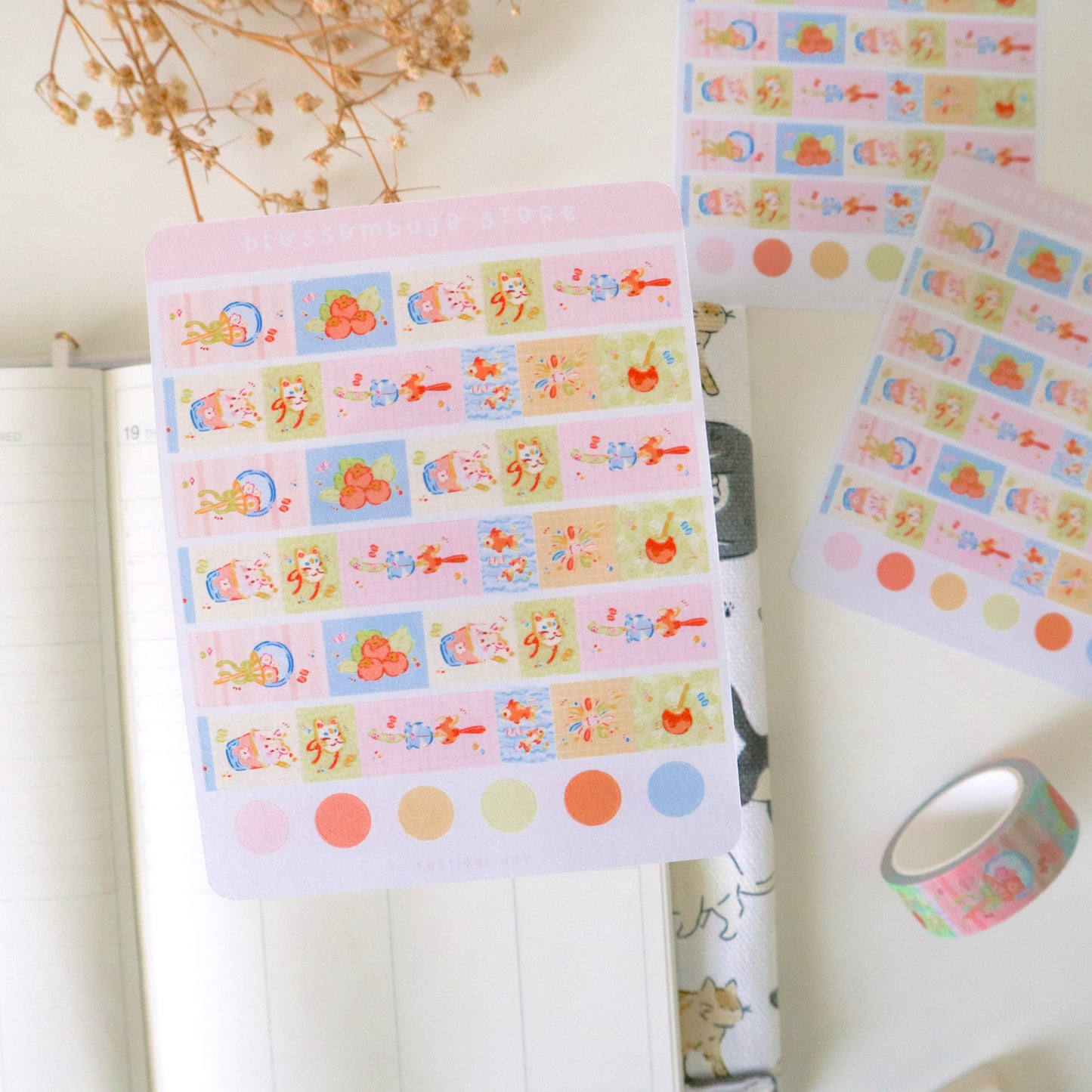Stickersheet - Washi Tape Festival Day