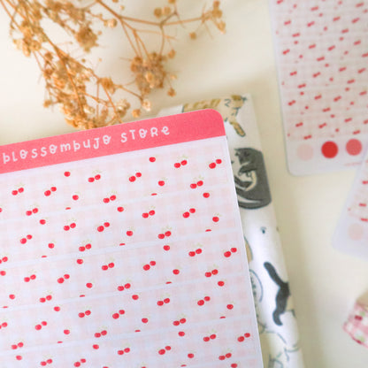 Stickersheet - Washi Tape Cherries Fantasy