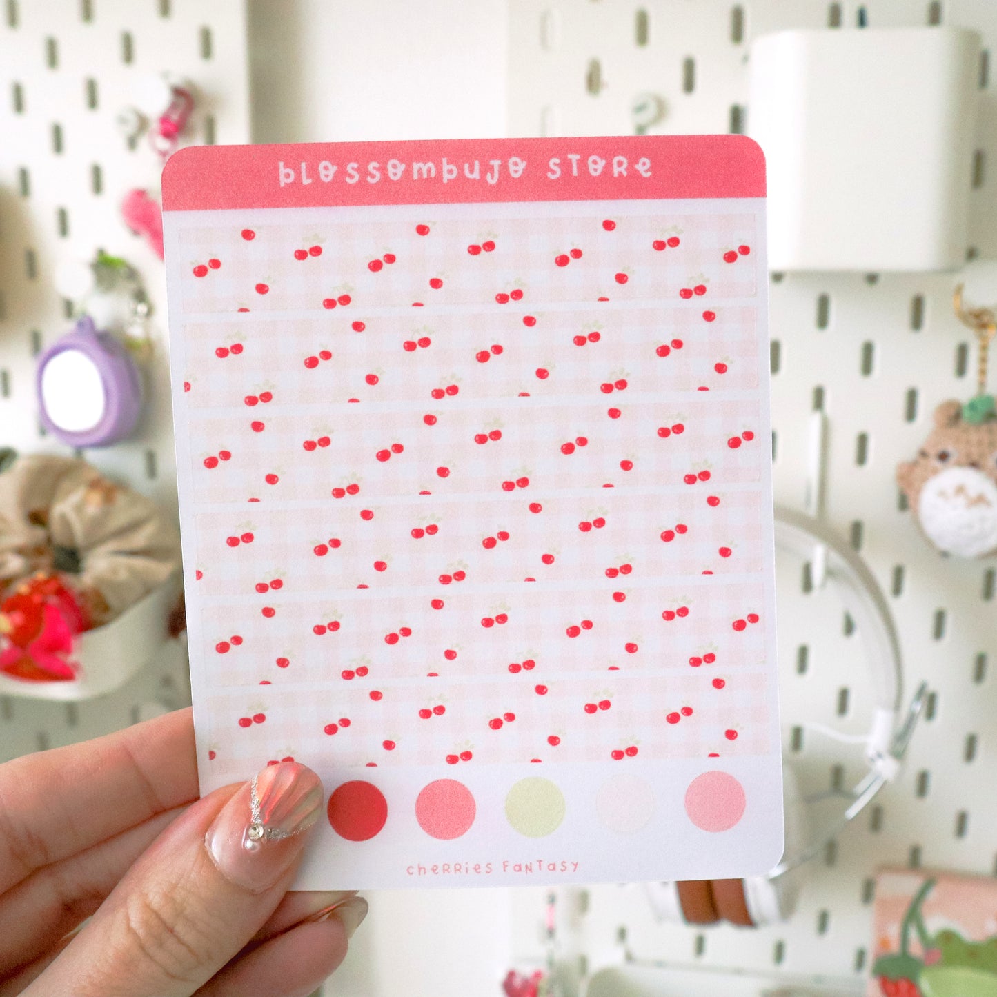Stickersheet - Washi Tape Cherries Fantasy