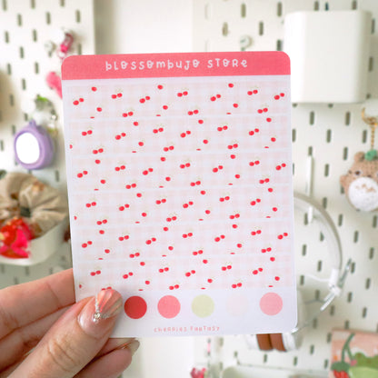 Stickersheet - Washi Tape Cherries Fantasy