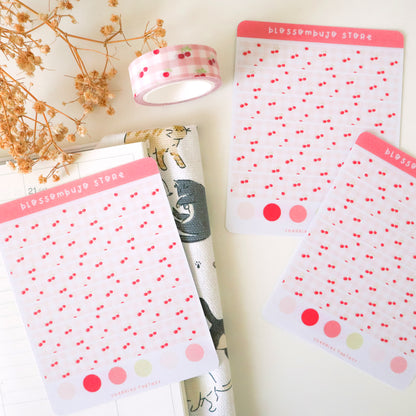 Stickersheet - Washi Tape Cherries Fantasy