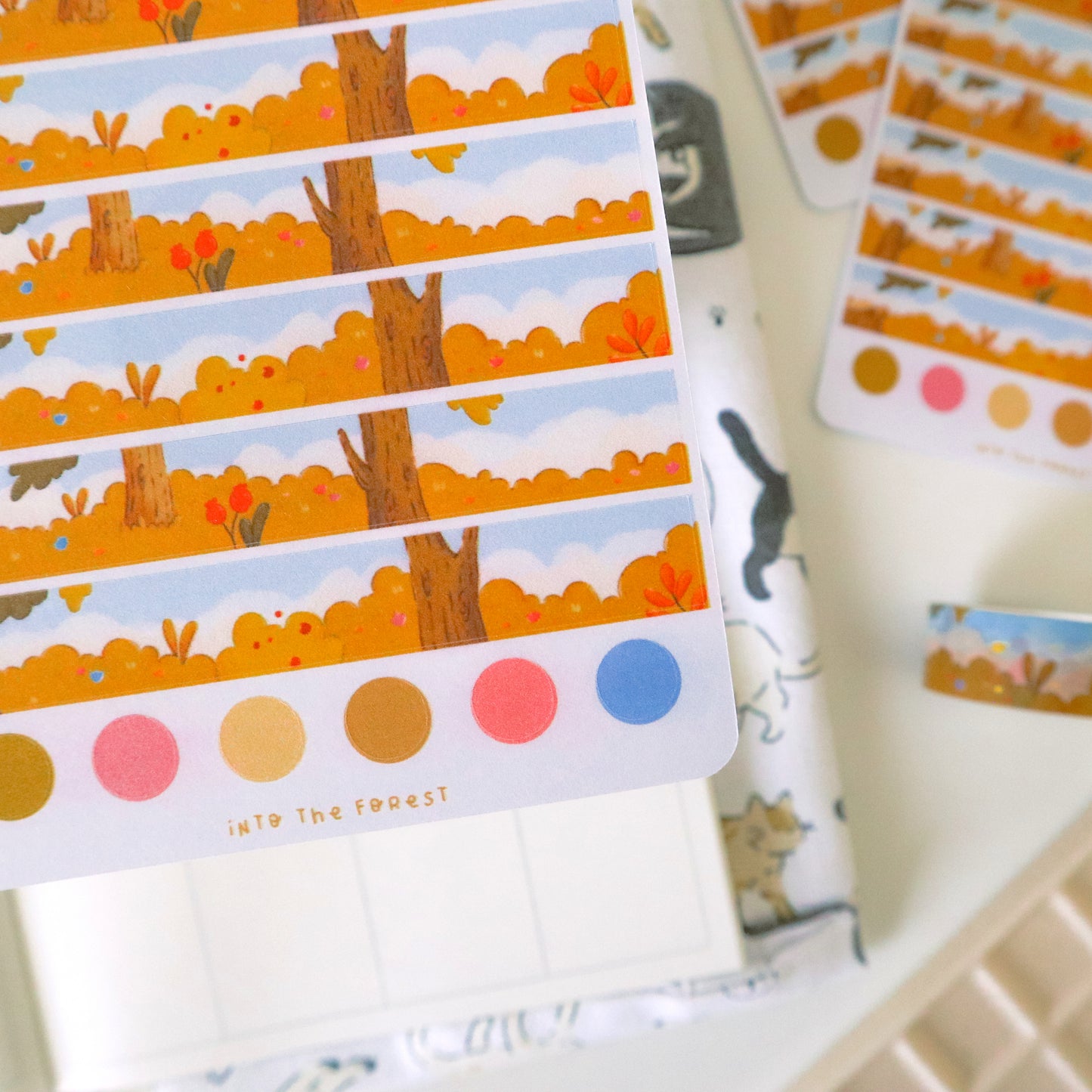 Stickersheet - Washi Tape Into the Forest