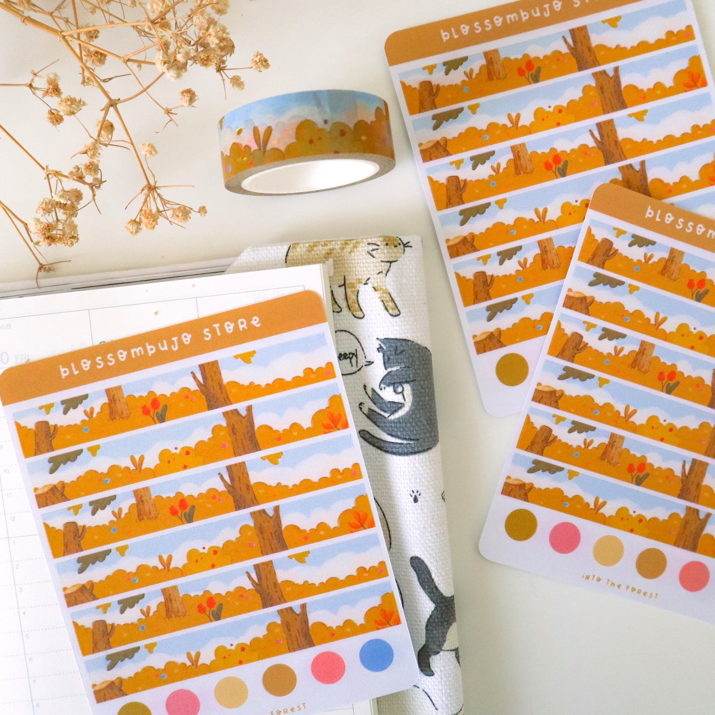 Stickersheet - Washi Tape Into the Forest