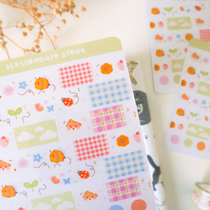 Stickersheet - Washi Tape Spring Notes