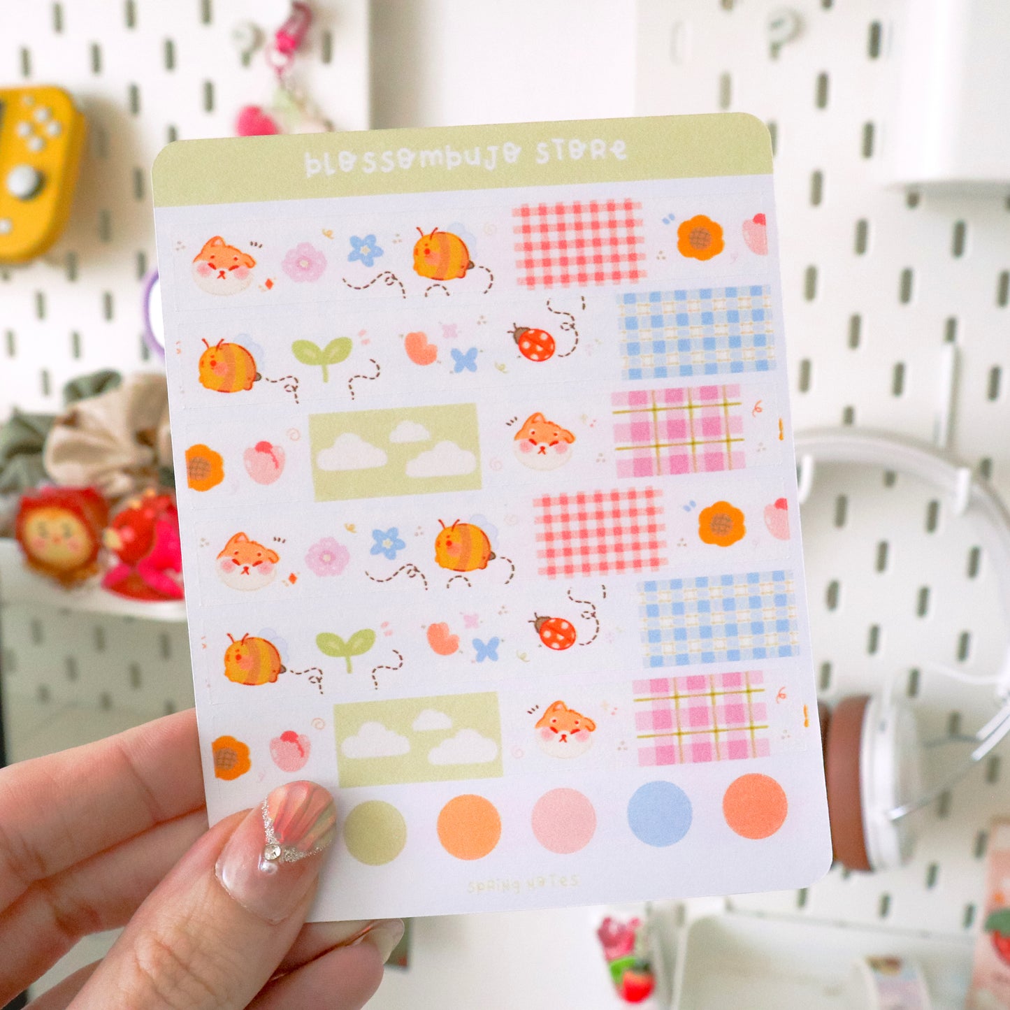 Stickersheet - Washi Tape Spring Notes